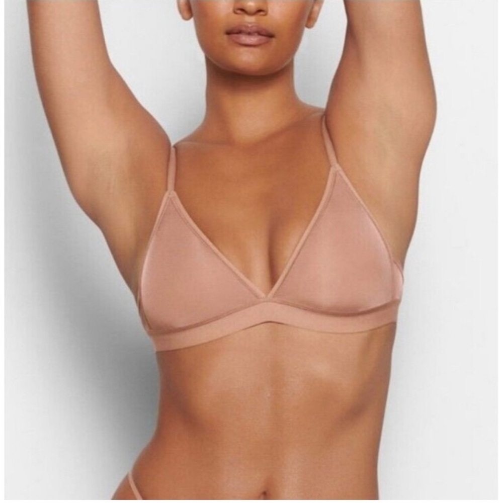 SKIMS Jelly Sheer Seamed Triangle Bralette SIENNA Size 3X